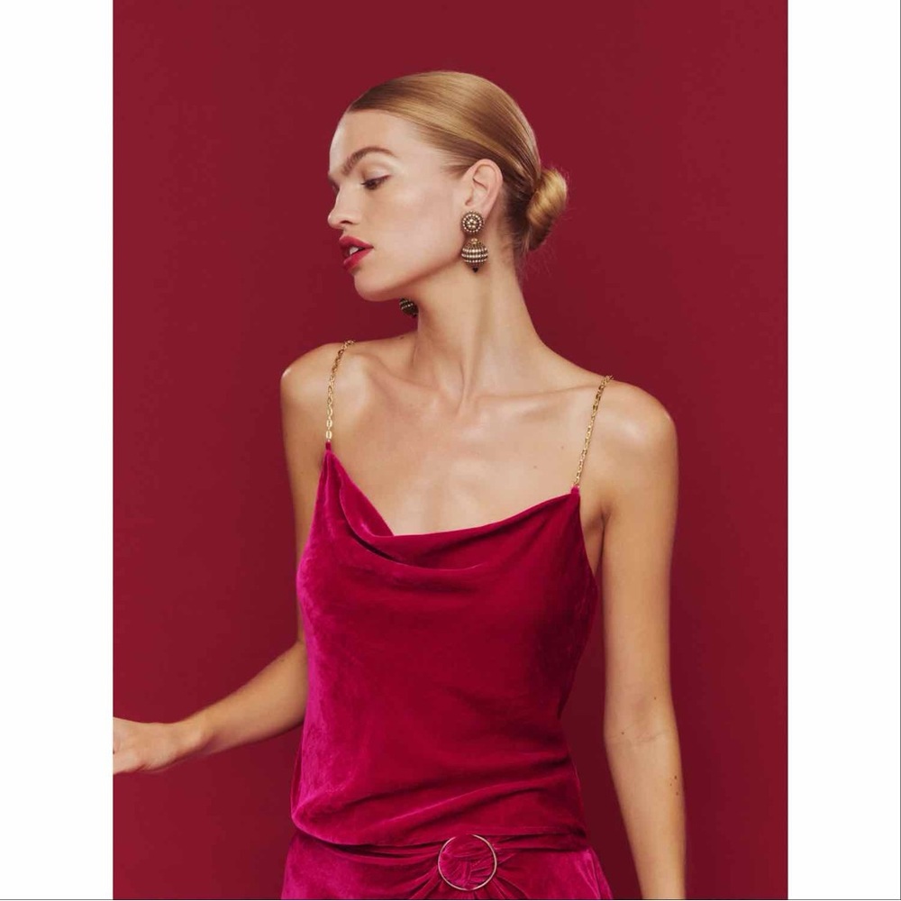 Reformation Rori Velvet Top - Picture 4 of 4